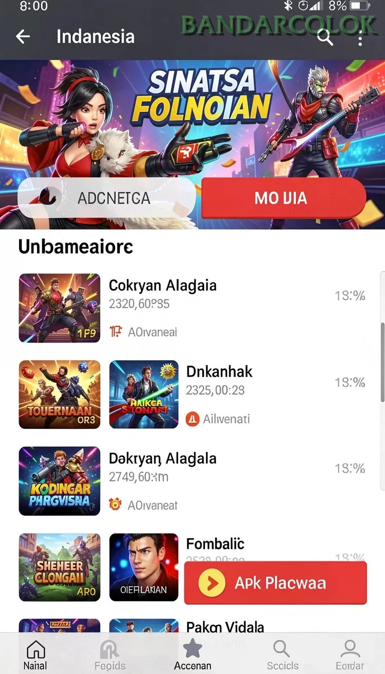 Cuplikan layar MENANG666 — menu navigasi